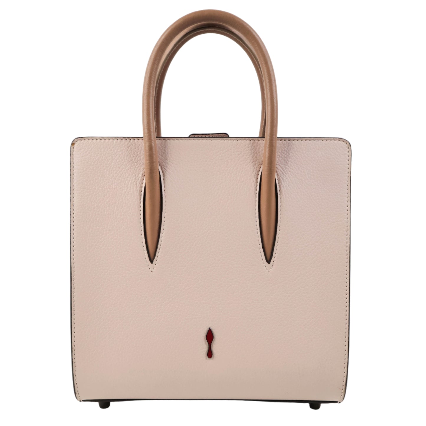 Christian Louboutin Handbag With Strap Beige Red