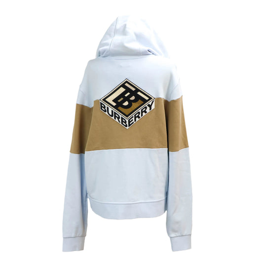 Burberry Hoodie Light Blue Brown