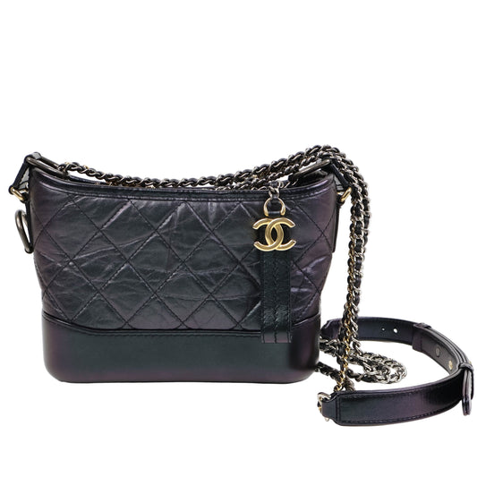 Chanel Gabrielle Small Iridescent Purple Lamb