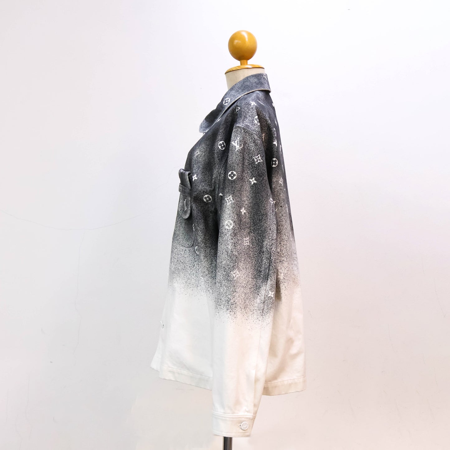 Louis Vuitton Jacket Grey White Denim Monogram