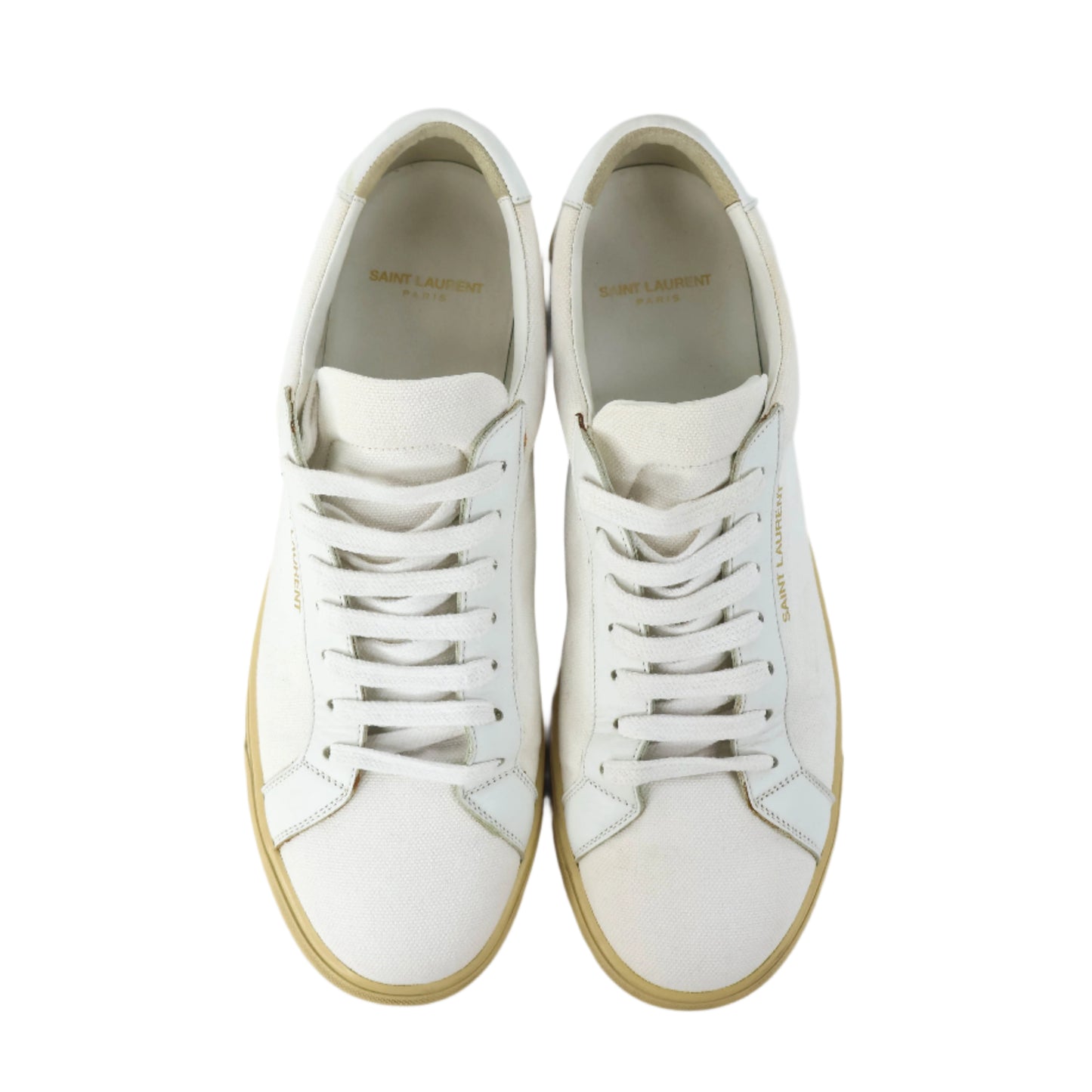 Saint Laurent Sneakers White Canvas 42