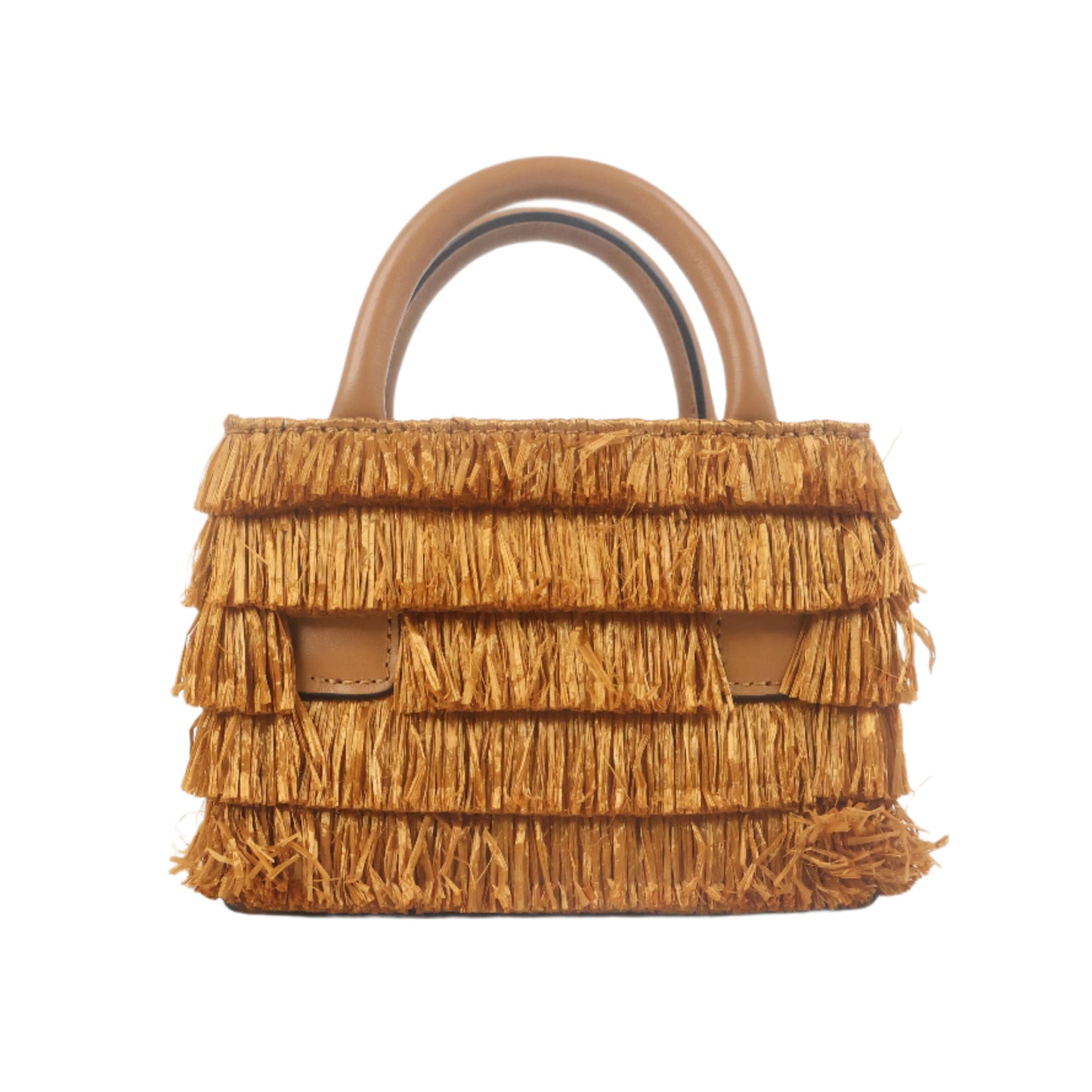 Boyy Bobby Mini Raffia Woven Brown