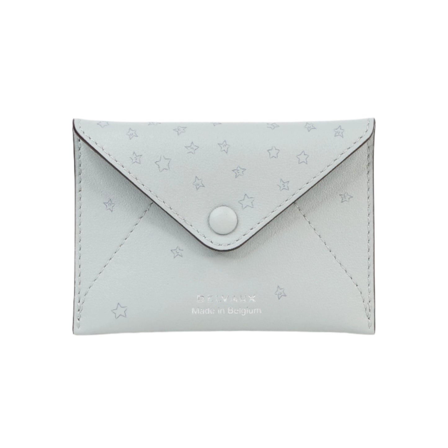 Delvaux Card Holder Grey Star