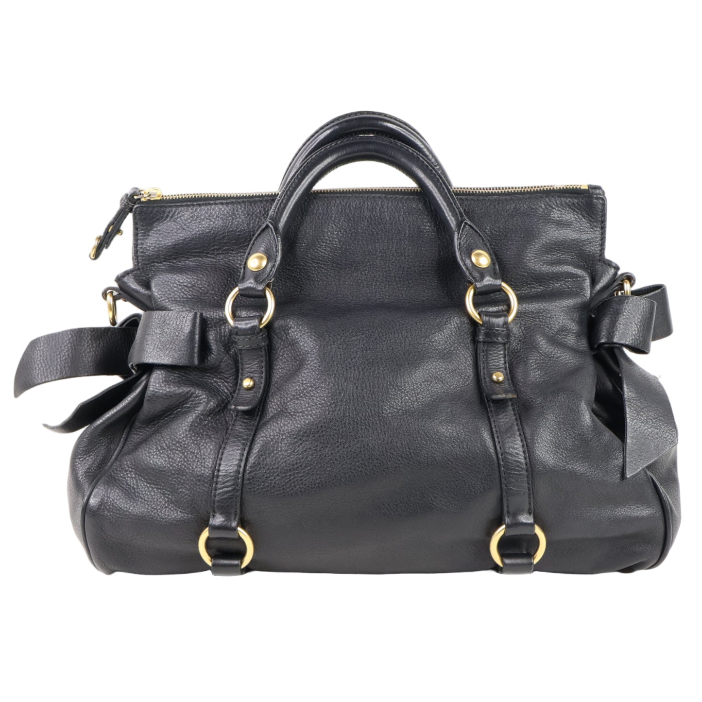 Miu Miu Bow Bag Medium Black