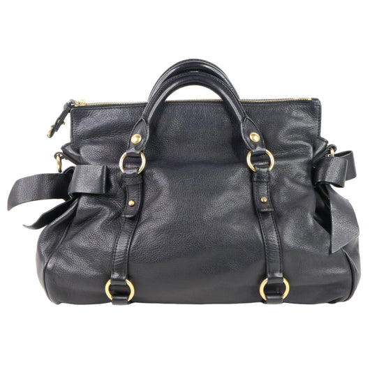Miu Miu Bow Bag Medium Black