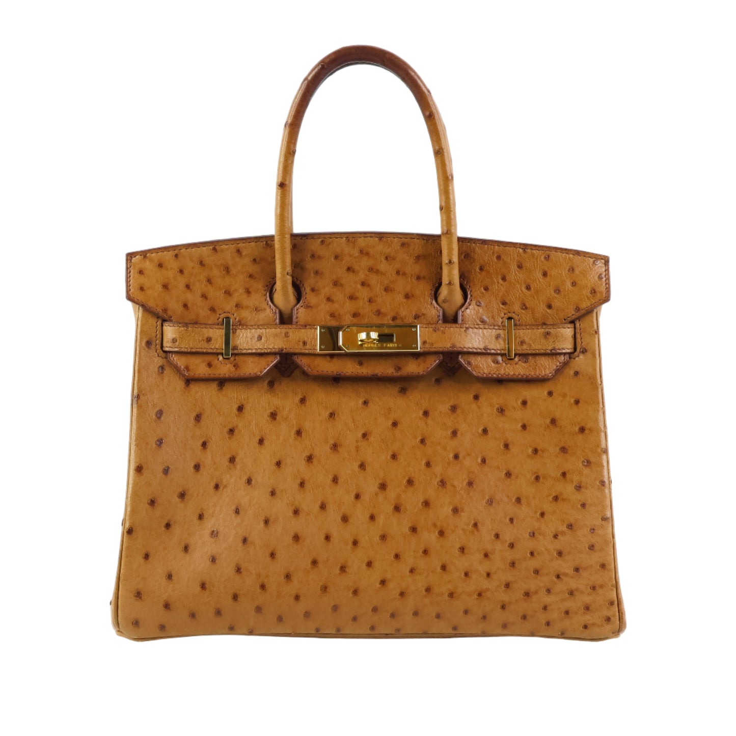 Hermes Birkin 30 Ostrich Cognac