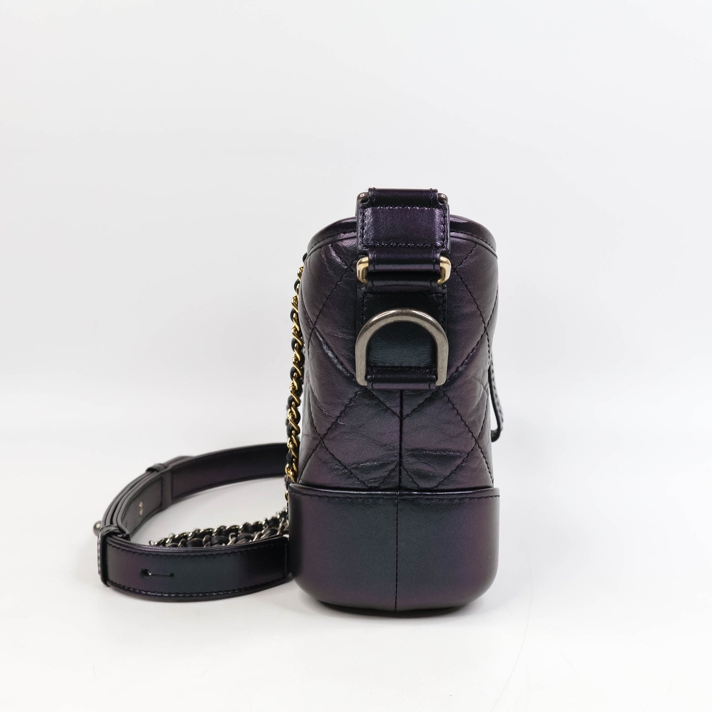 Chanel Gabrielle Small Iridescent Purple Lamb