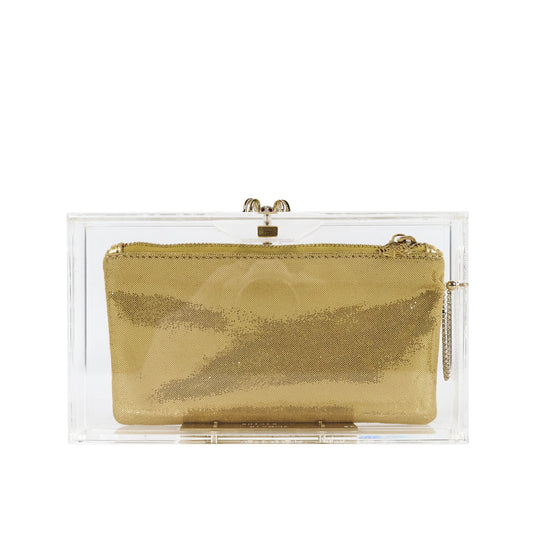 Charlotte Olympia Clutch Crystal Spider Clear