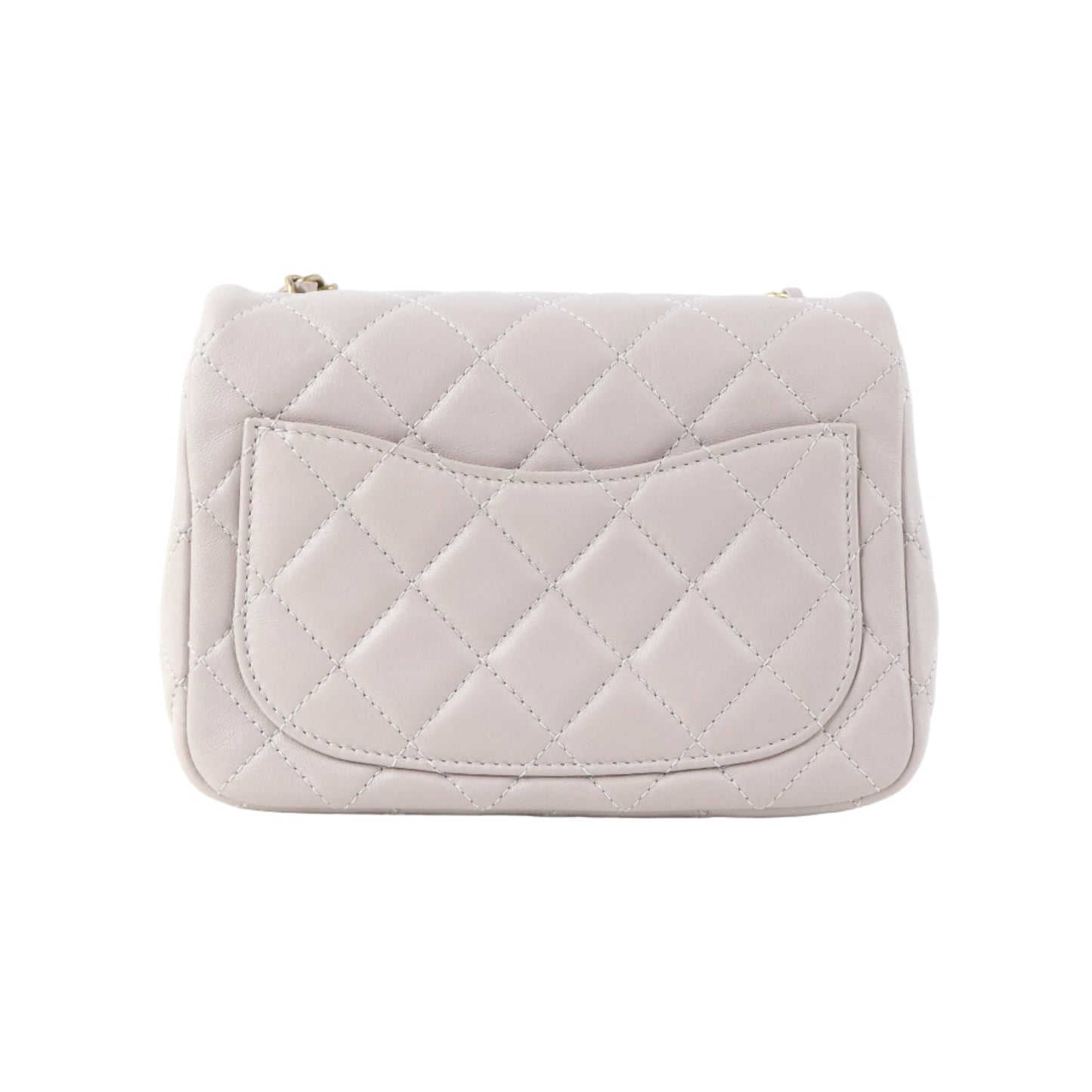 Chanel 7" Square Lilac Lamb GHW