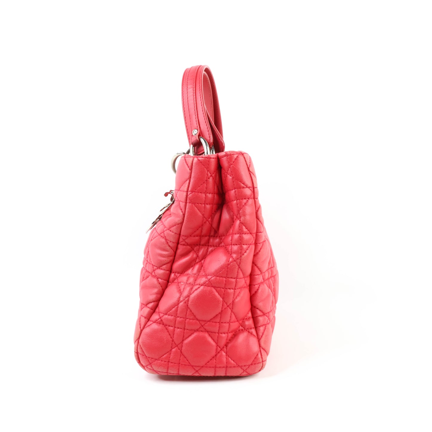 Christian Dior Soft Cannage Yote Red Bag