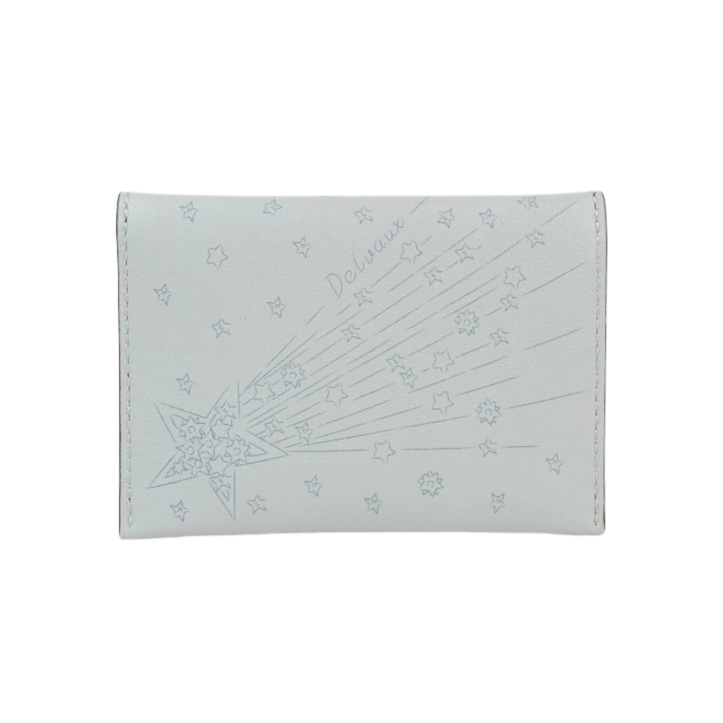 Delvaux Card Holder Grey Star