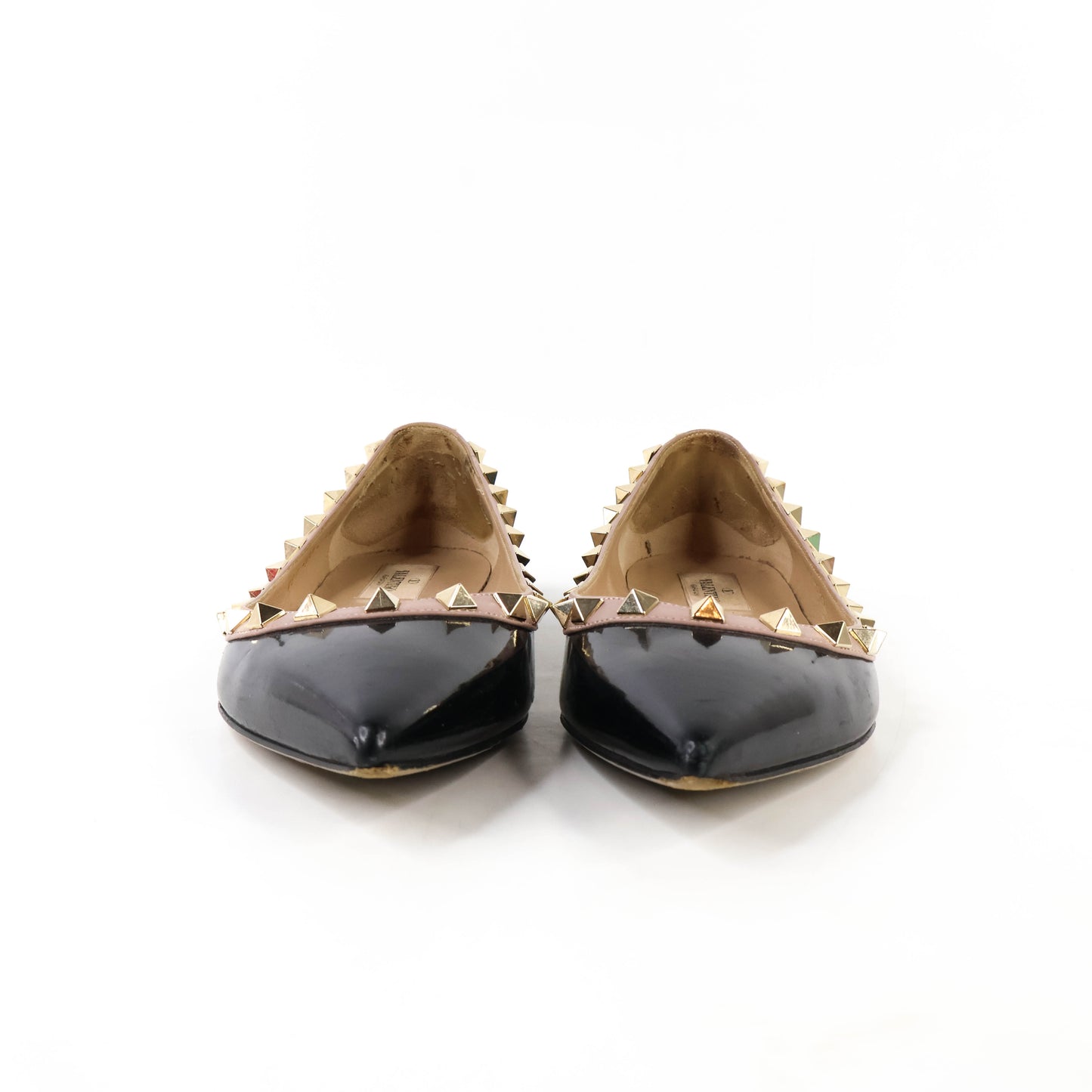 Valentino Flats Rockstud Black 36