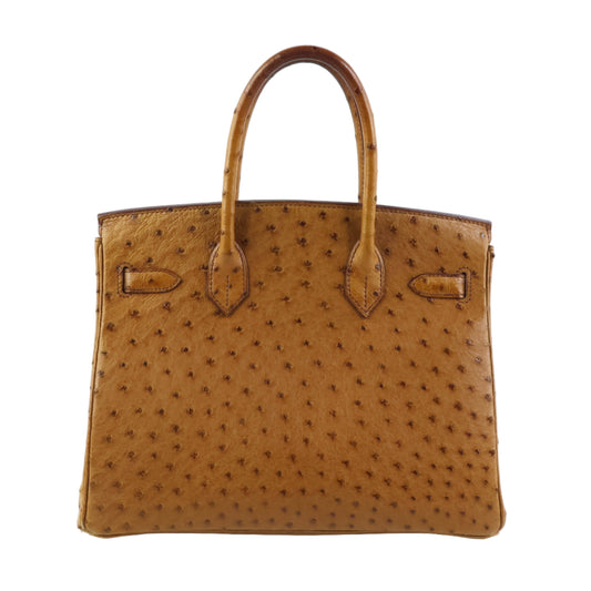Hermes Birkin 30 Ostrich Cognac