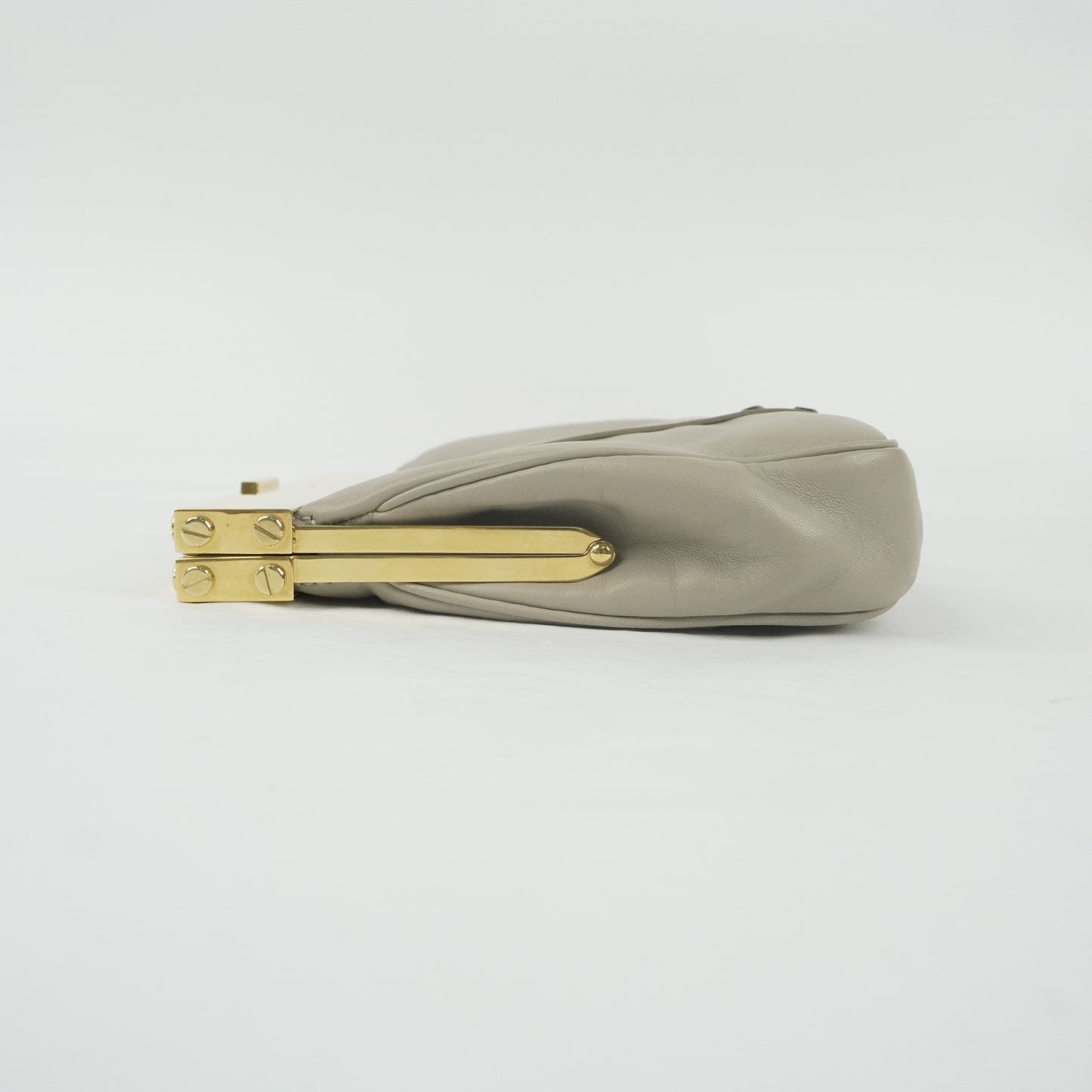 Chloe Clutch with Chain Grey