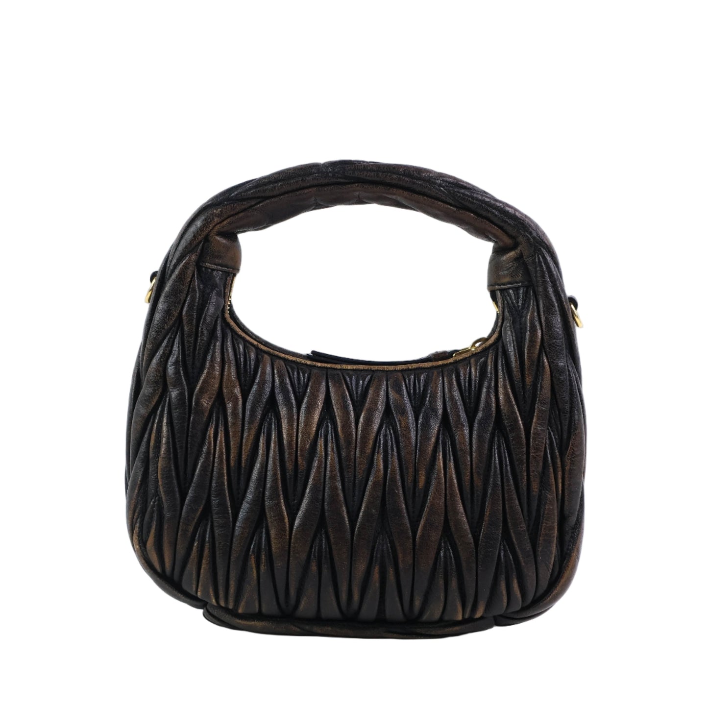 Miu Miu Wander Matelasse Coffee