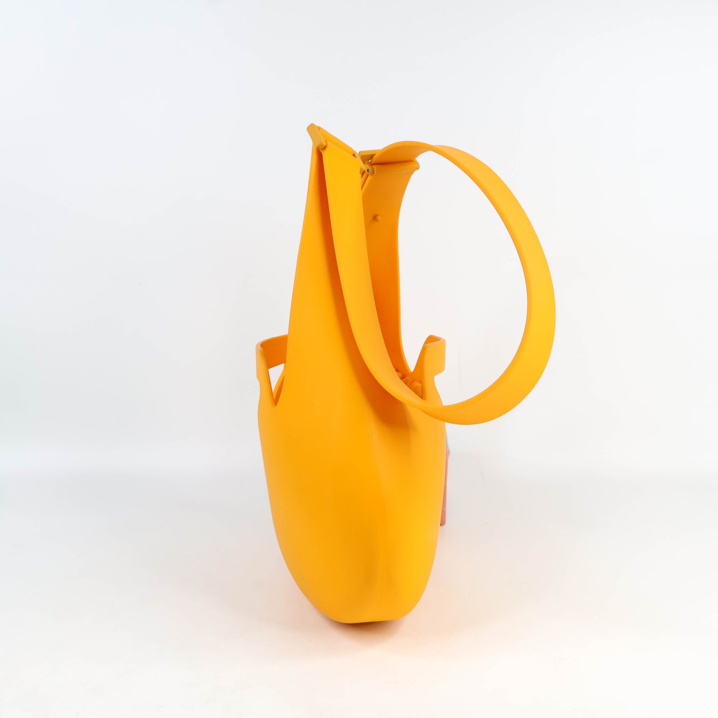 Bottega Veneta Recycled Rubber Punch Bag Orange