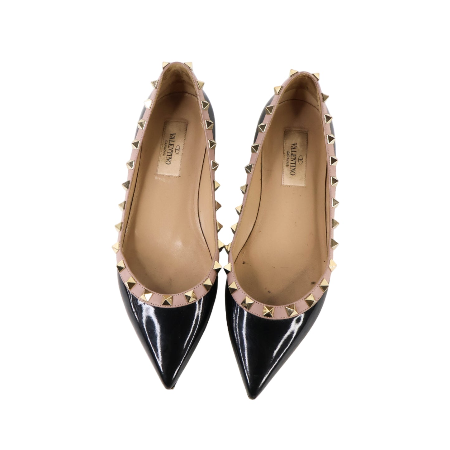 Valentino Flats Rockstud Black 36