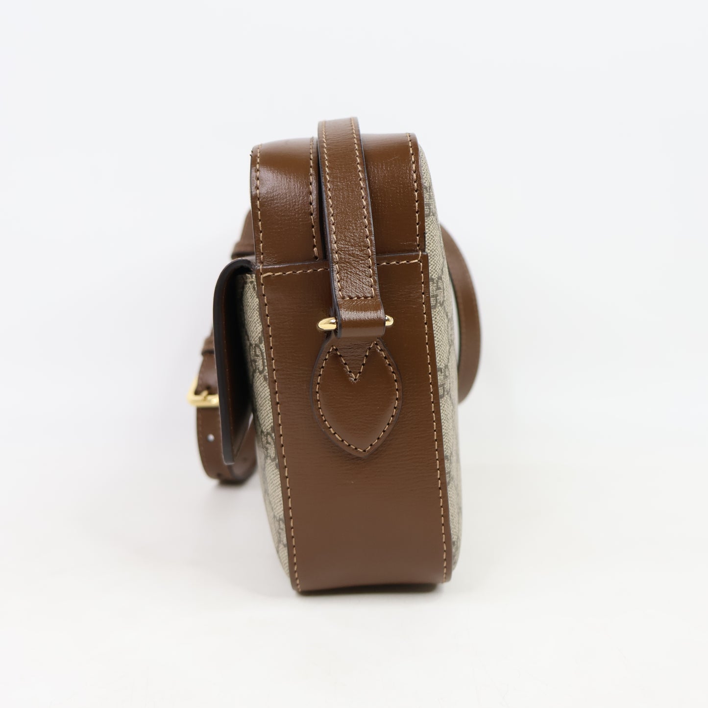 Gucci Horse Bit Camera Bag GG Canvas Brown