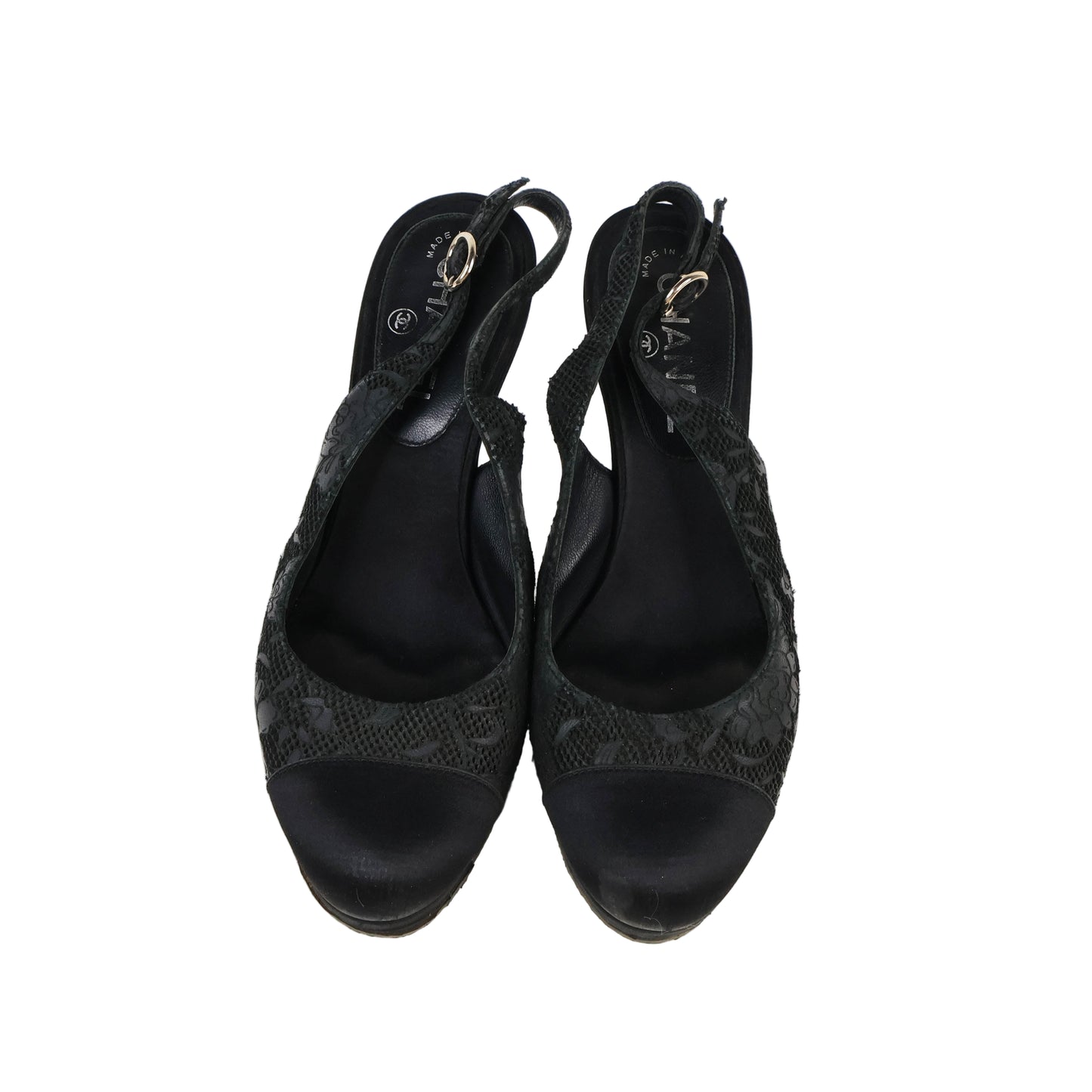 Chanel Sling Back Pumps Black size 38