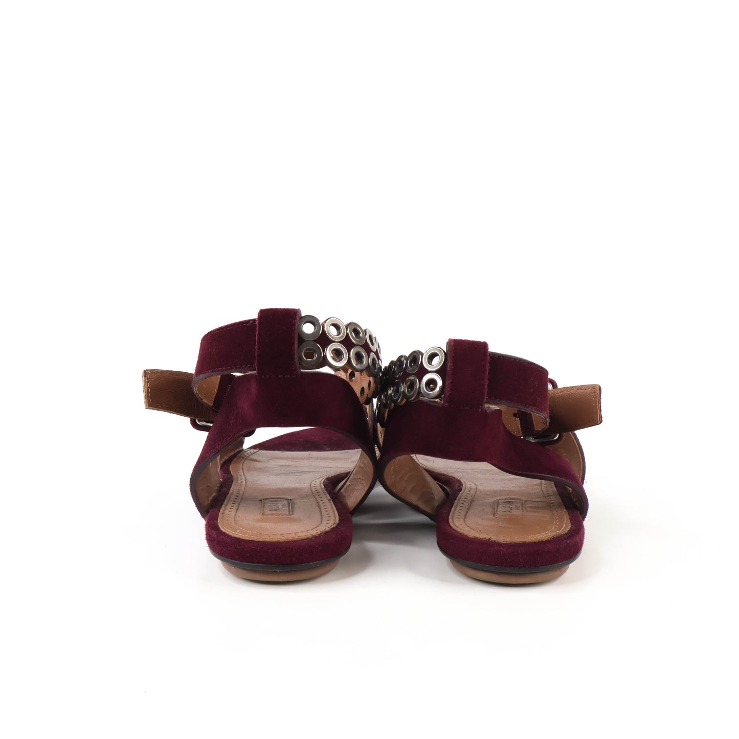 Alaia Sandals Ankle Strap Purple Suede 39