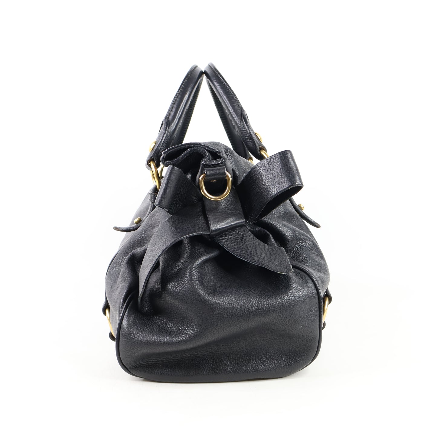 Miu Miu Bow Bag Medium Black