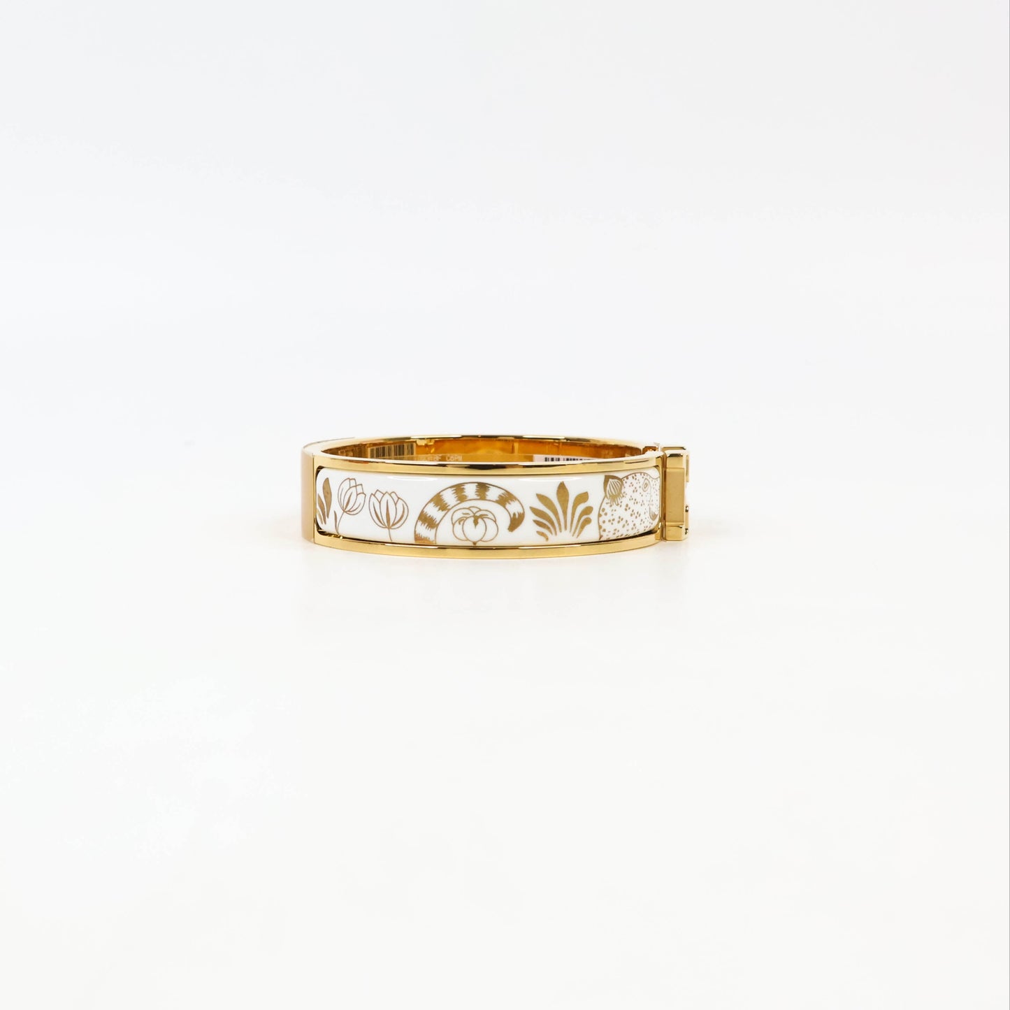 Hermes Clic H Bracelet Les Leopard GHW