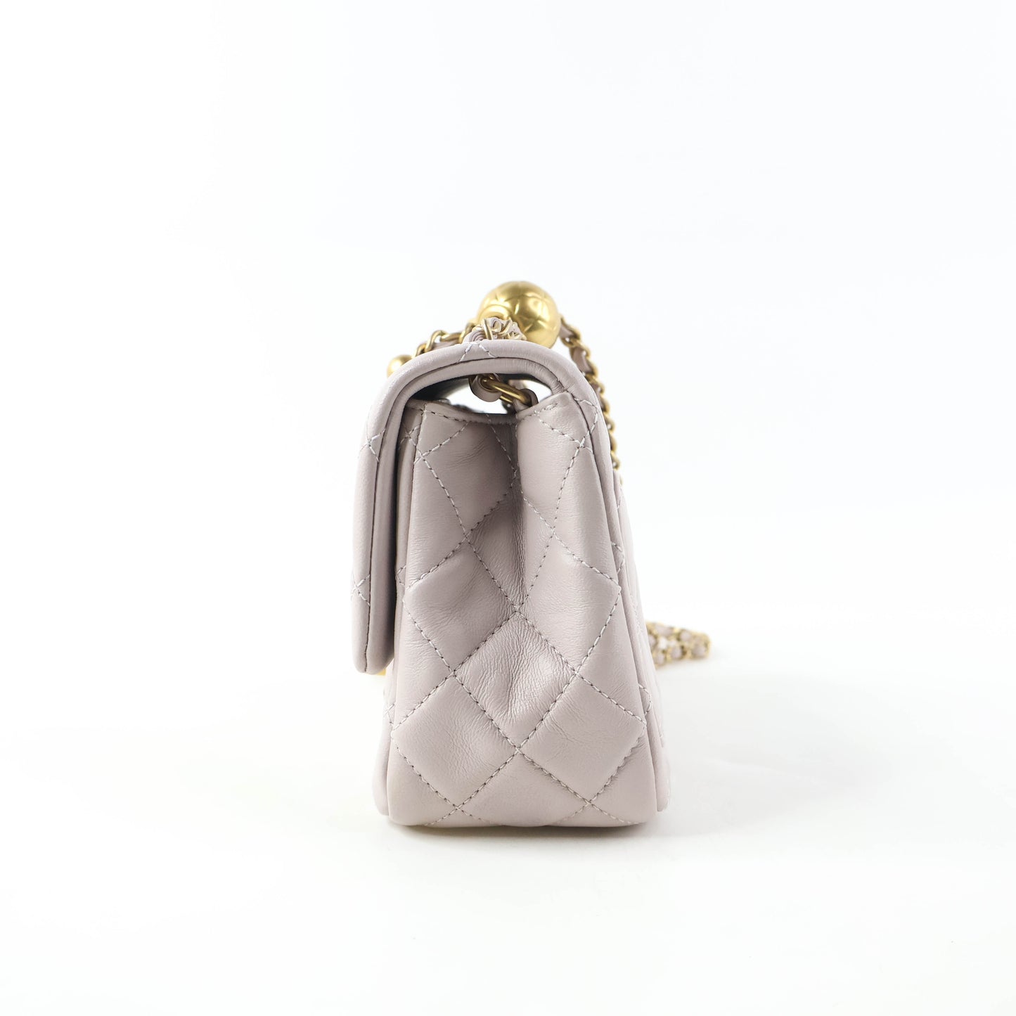 Chanel 7" Square Lilac Lamb GHW