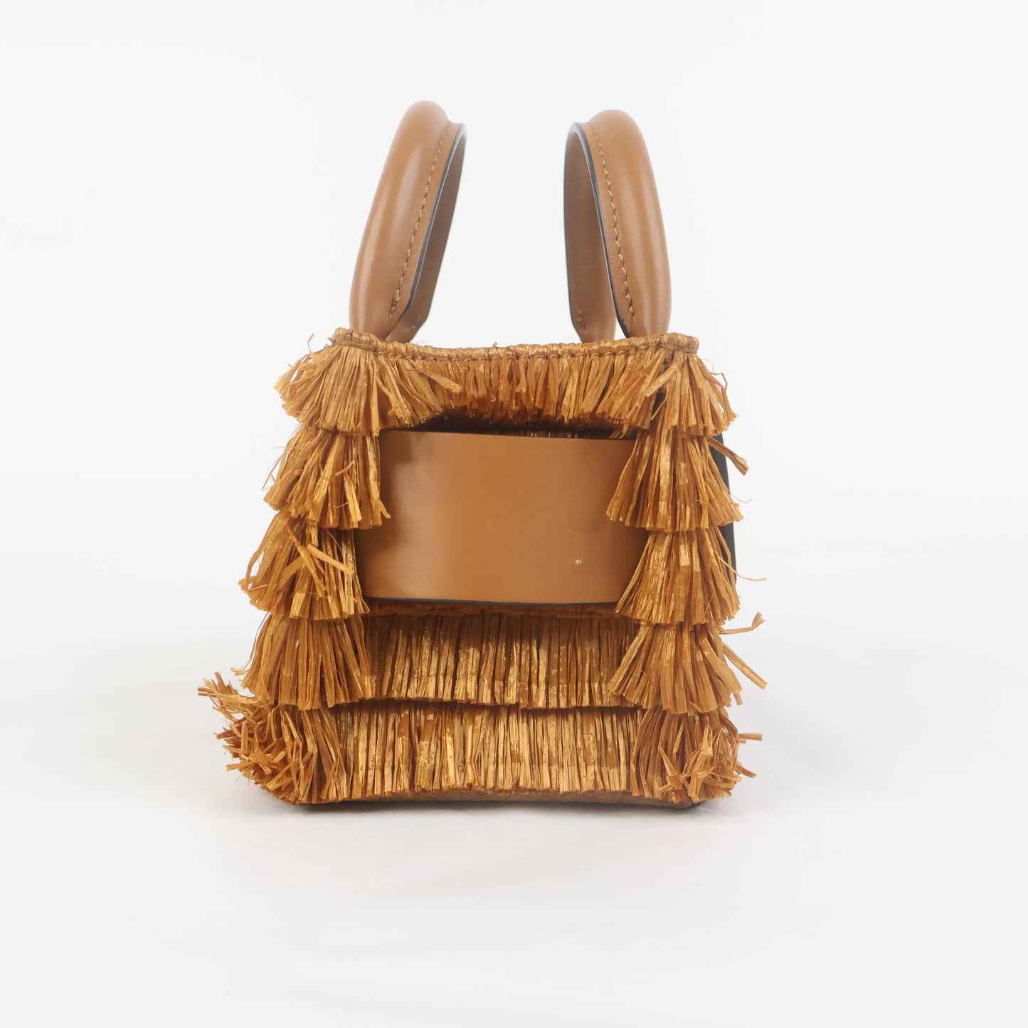 Boyy Bobby Mini Raffia Woven Brown