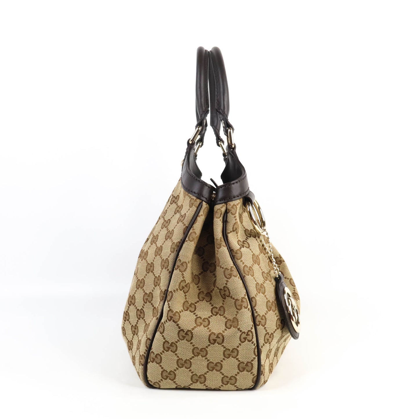 Gucci Tote Bag Canvas GG Brown
