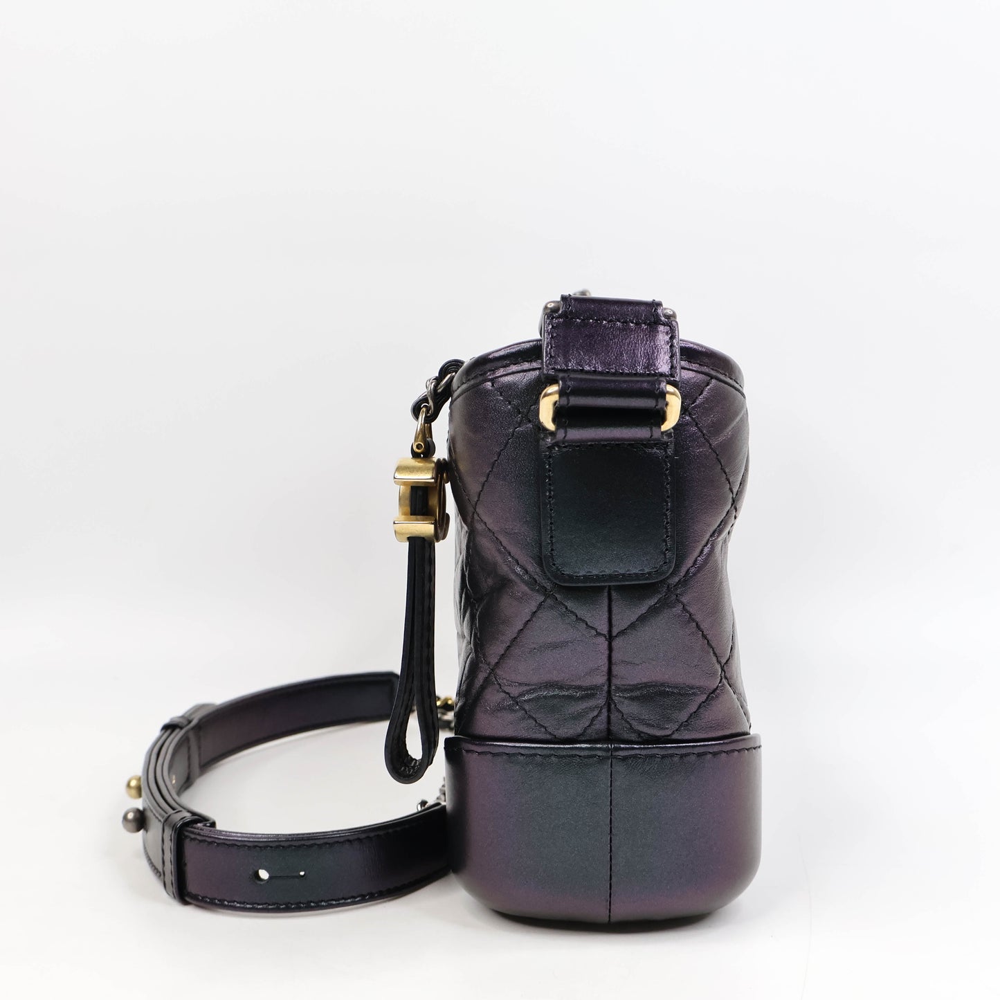 Chanel Gabrielle Small Iridescent Purple Lamb