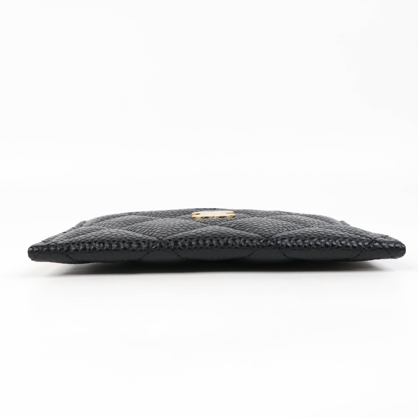 Chanel Card Holder Black Cavier GHW