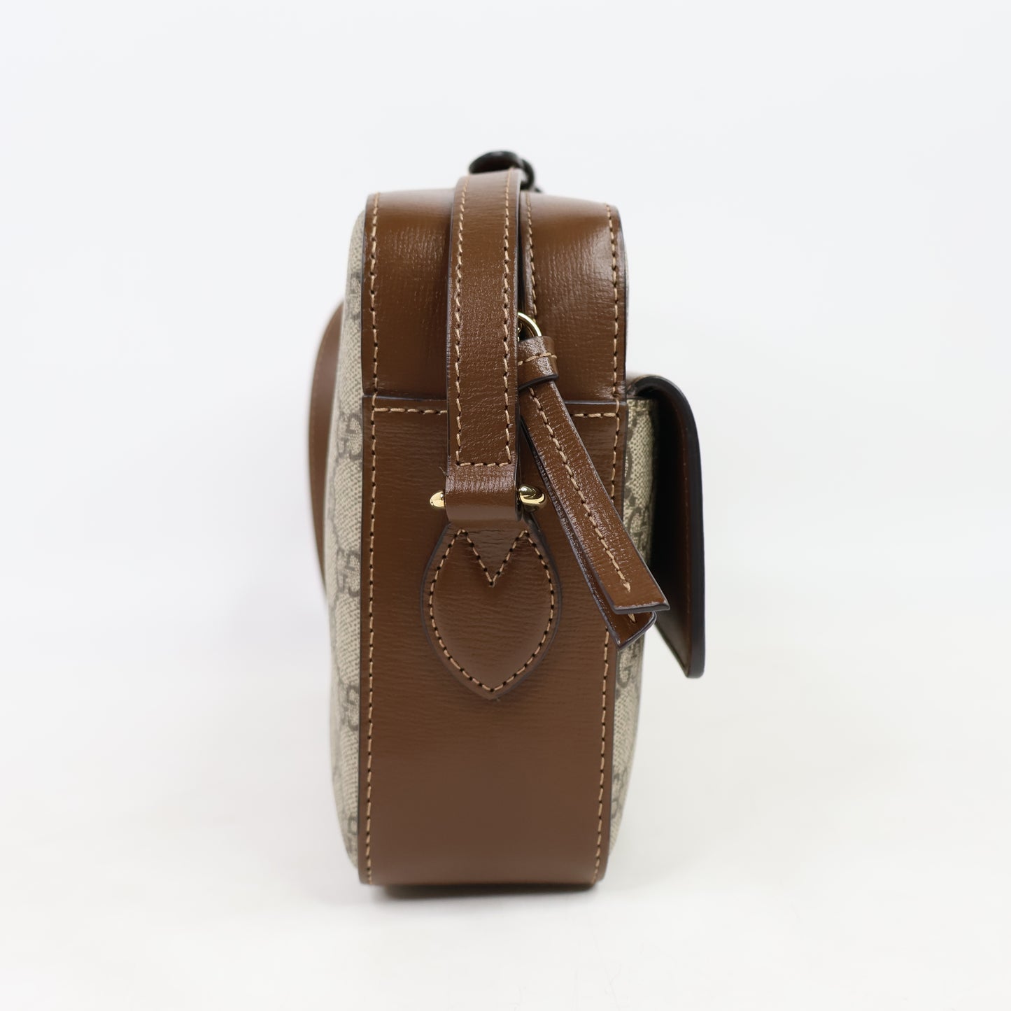 Gucci Horse Bit Camera Bag GG Canvas Brown