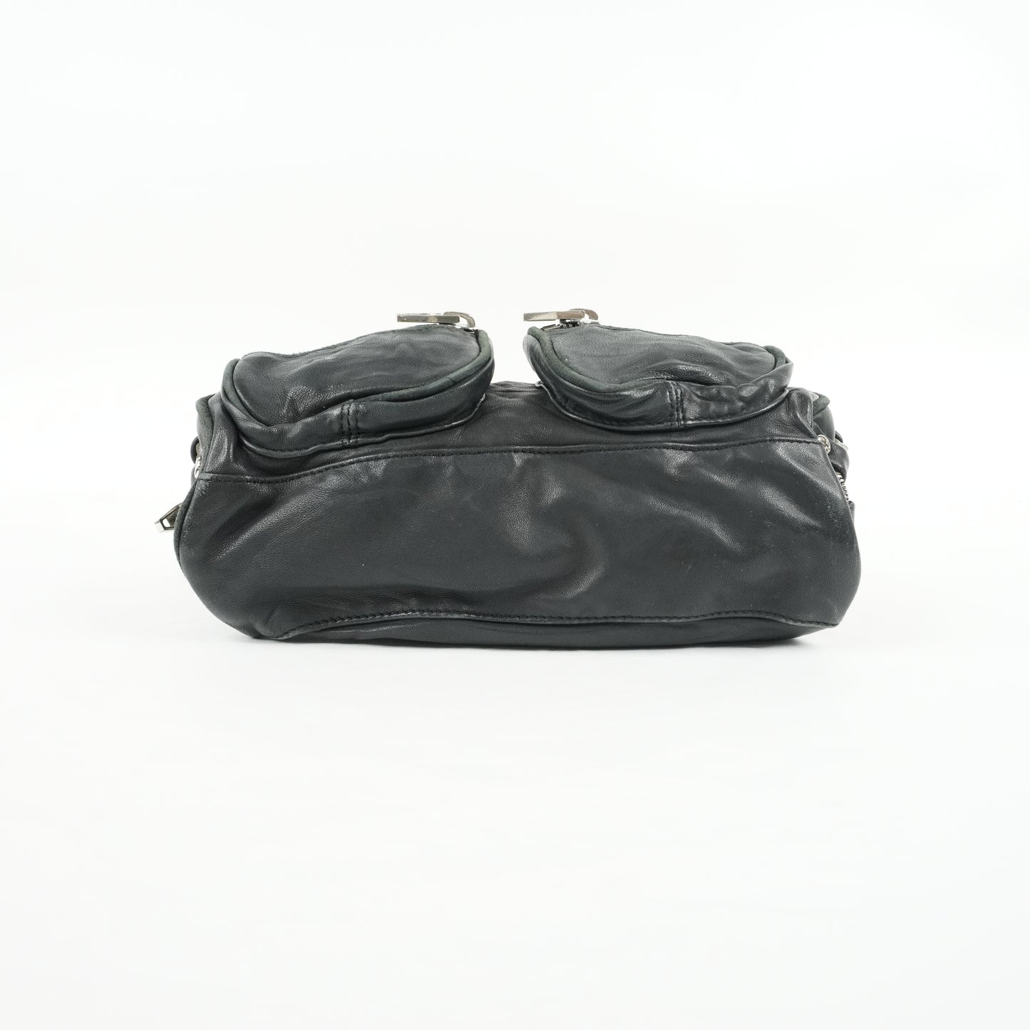 Alexander Wang Brenda Zip Chain Shoulder Bag Black