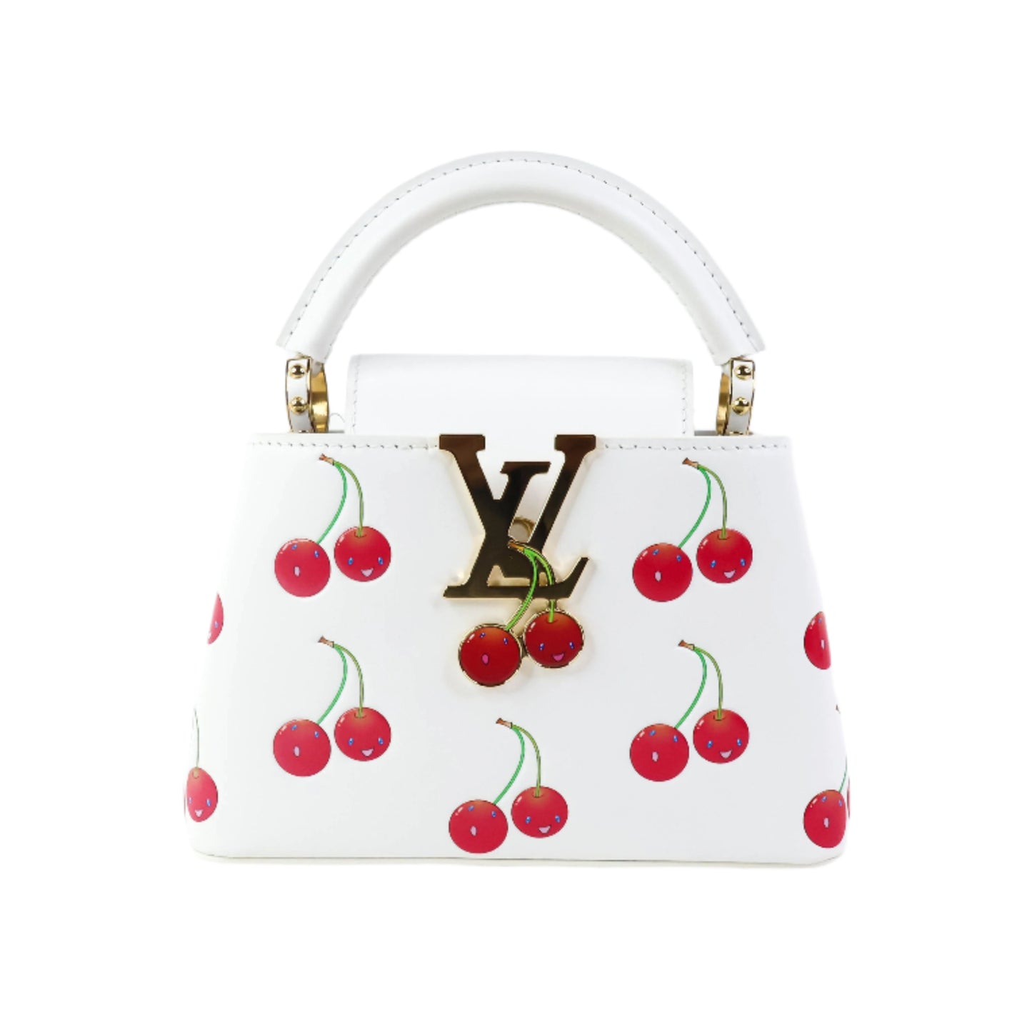 Louis Vuitton x TM Capucines Mini White Cherry