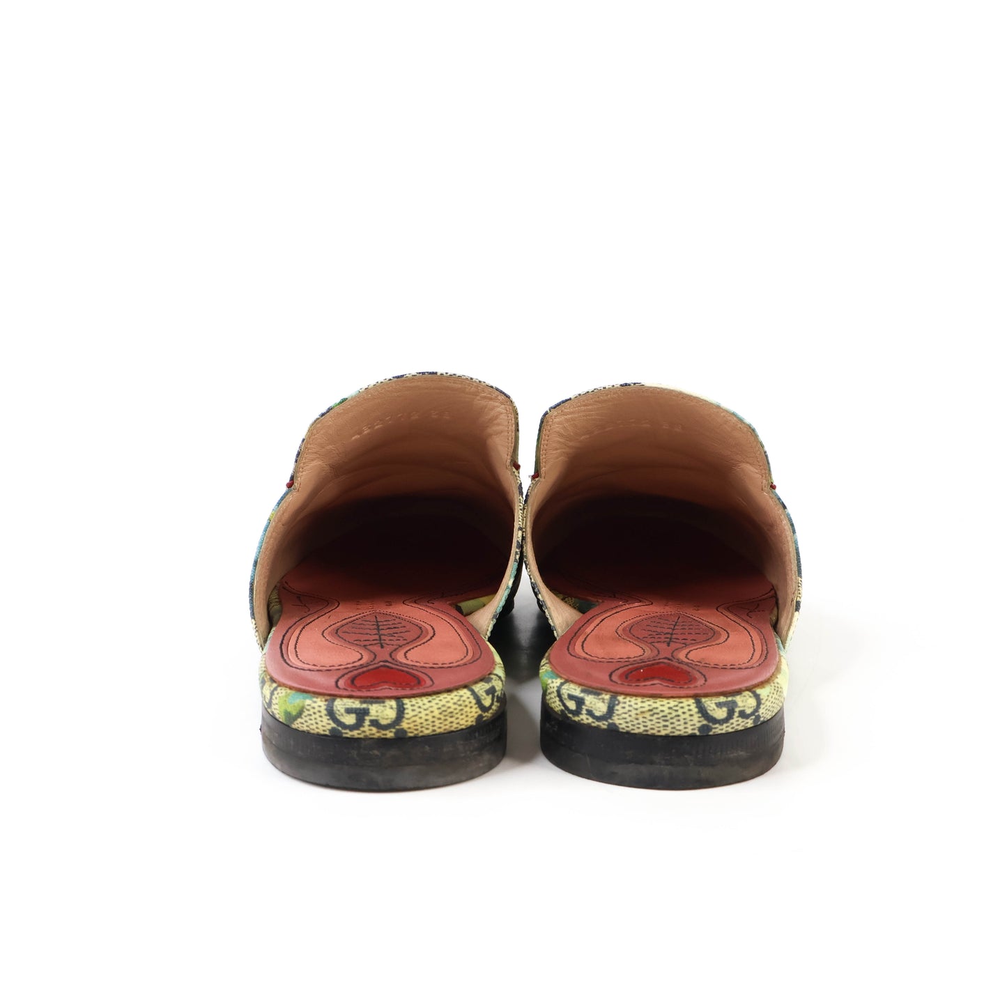 Gucci Horsebit Flat Princetown Floral Blue 38