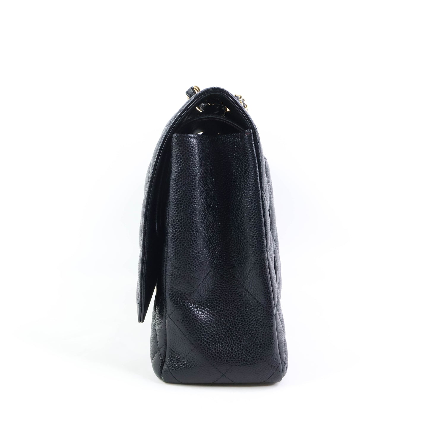 Chanel Classic Maxi Black Caviar GHW