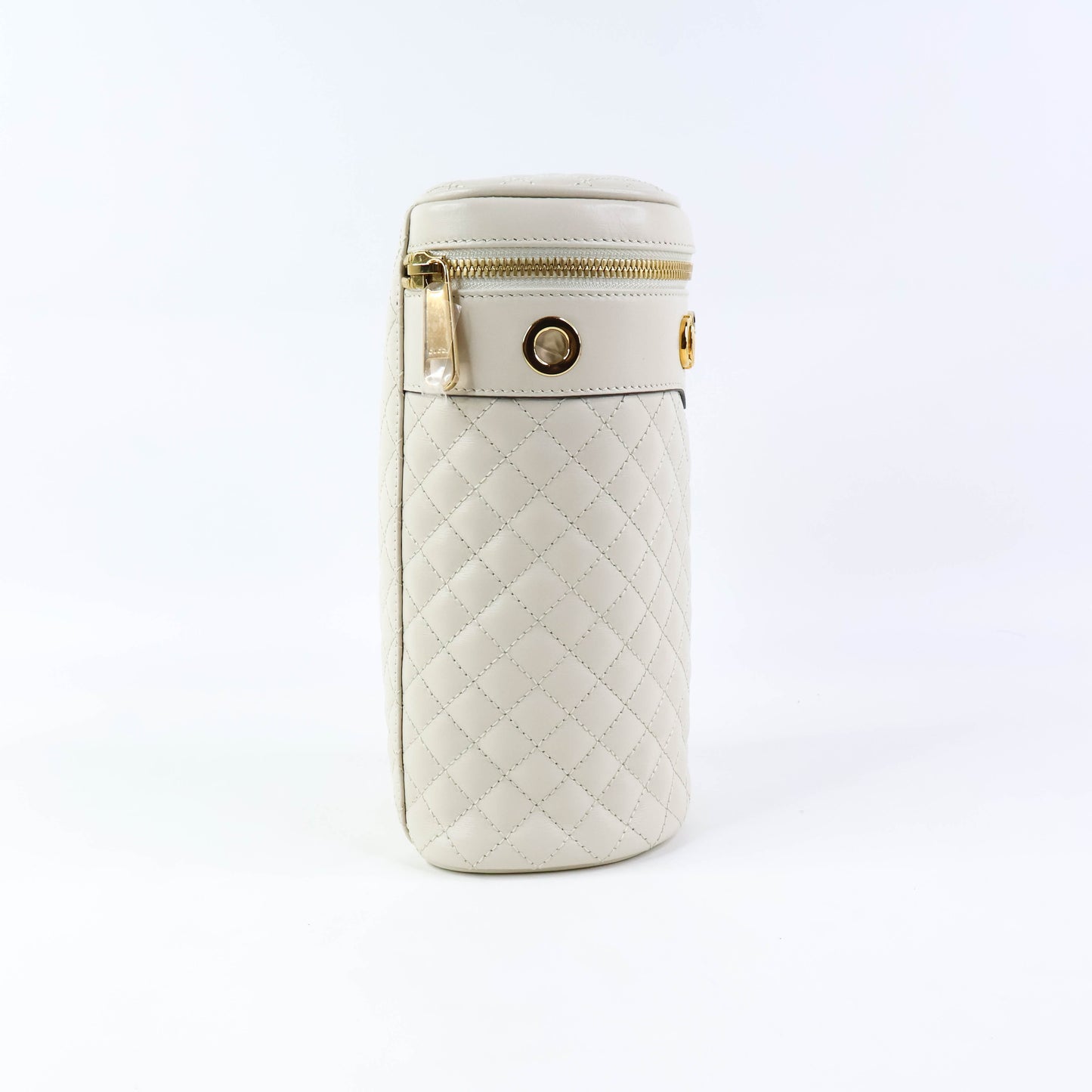 Gucci Trapuntata Zumi Crossbody Belt Bag White