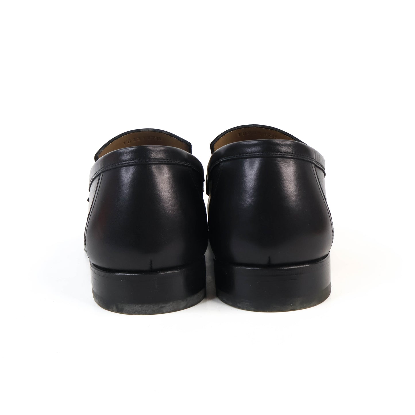 Hermes Loafers Leather Black 42.5