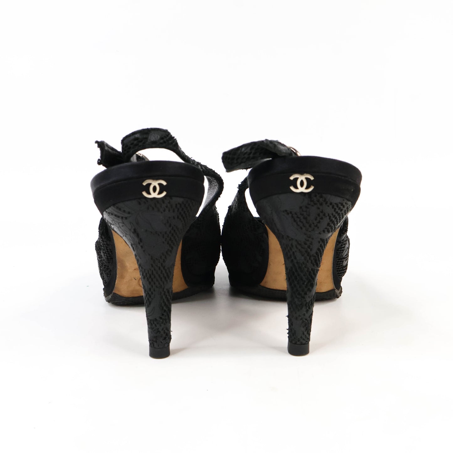 Chanel Sling Back Pumps Black size 38