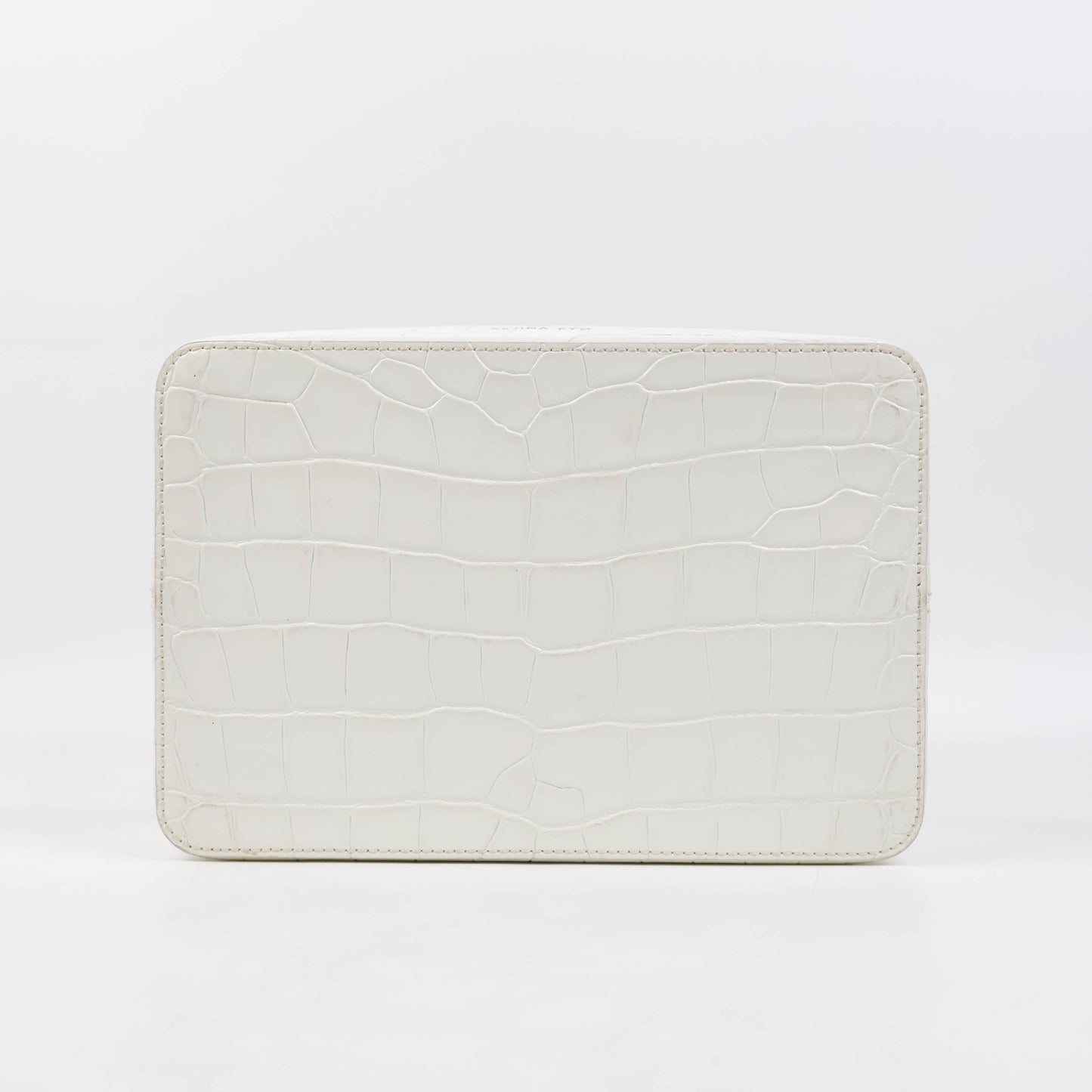 Rejina Pyo Olvia Shoulder Bag White Croc Embossed