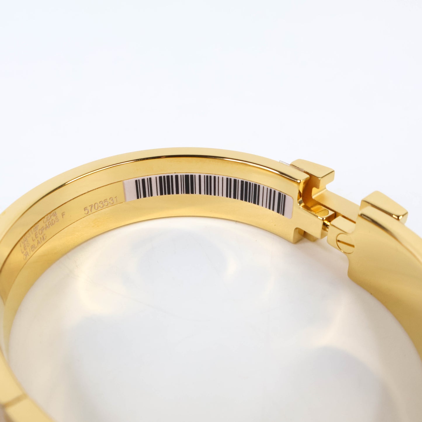 Hermes Clic H Bracelet Les Leopard GHW