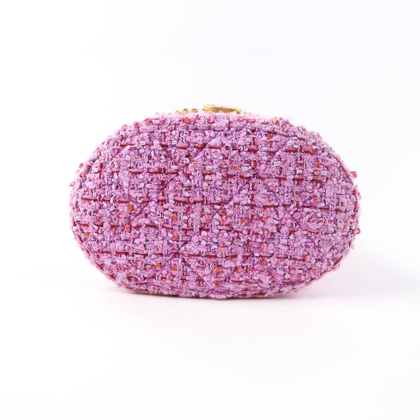 Chanel Bucket Tweed Pink GHW