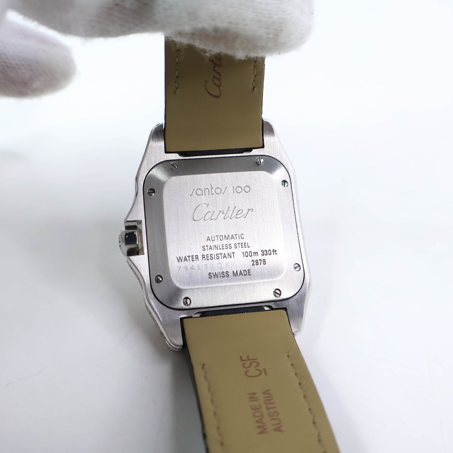 Cartier Santos Watch Black (After Setting)