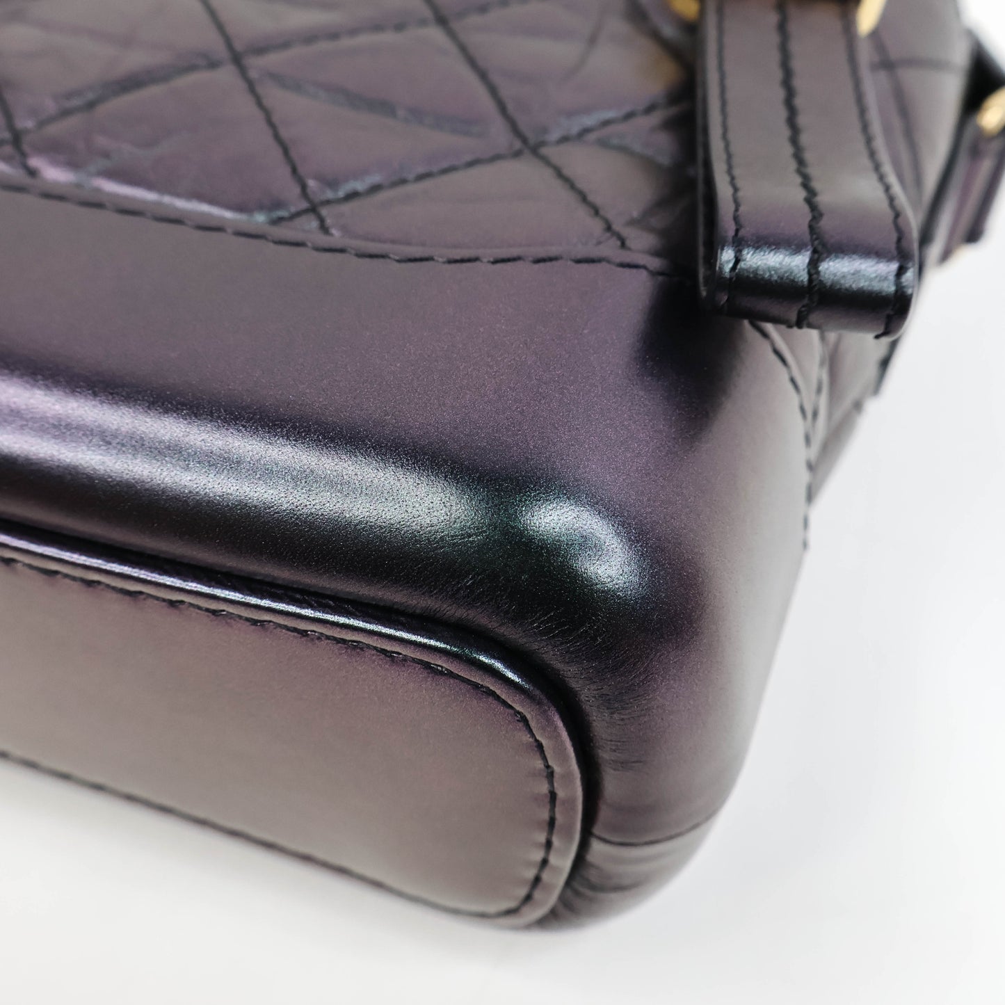 Chanel Gabrielle Small Iridescent Purple Lamb