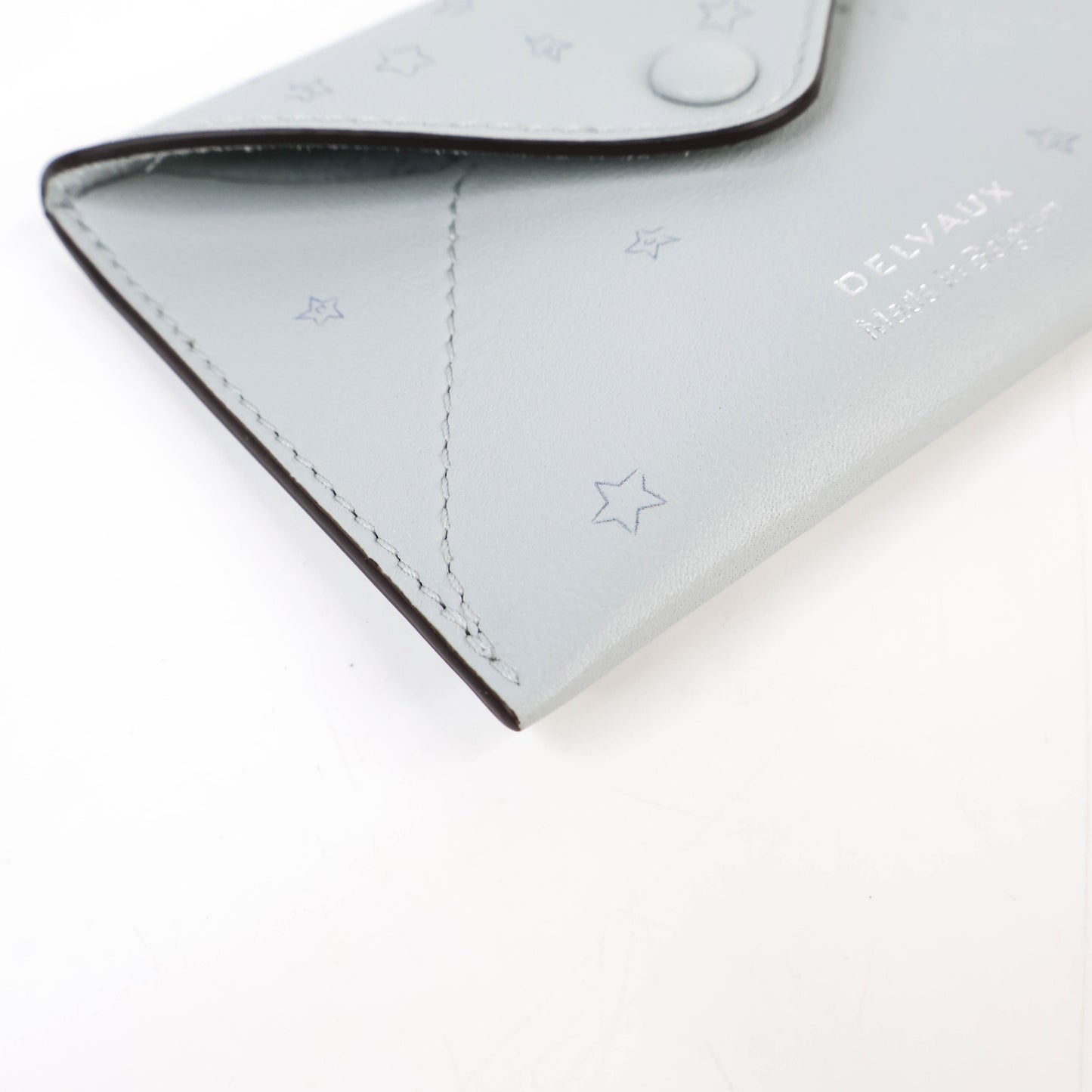 Delvaux Card Holder Grey Star