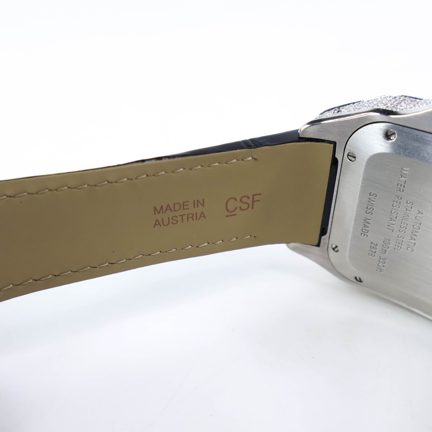 Cartier Santos Watch Black (After Setting)