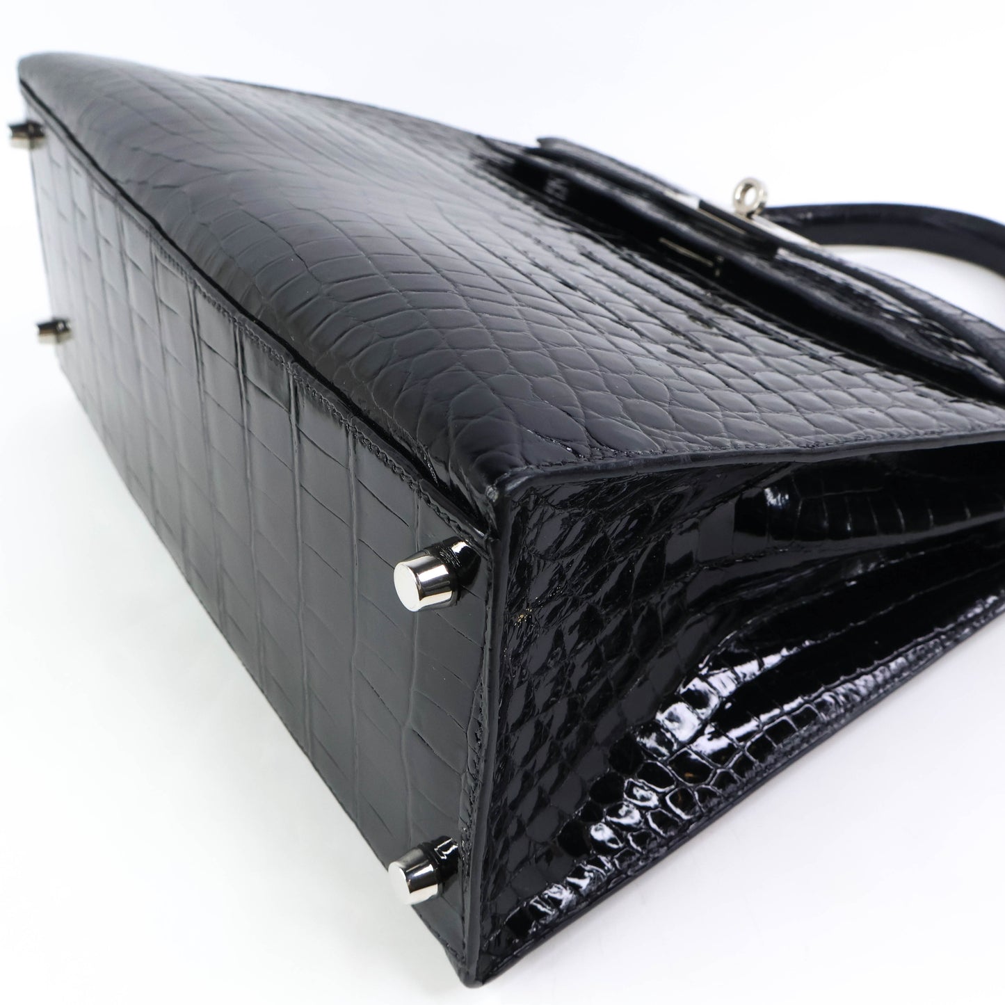 Hermes Kelly32 Black Niloticus shiny