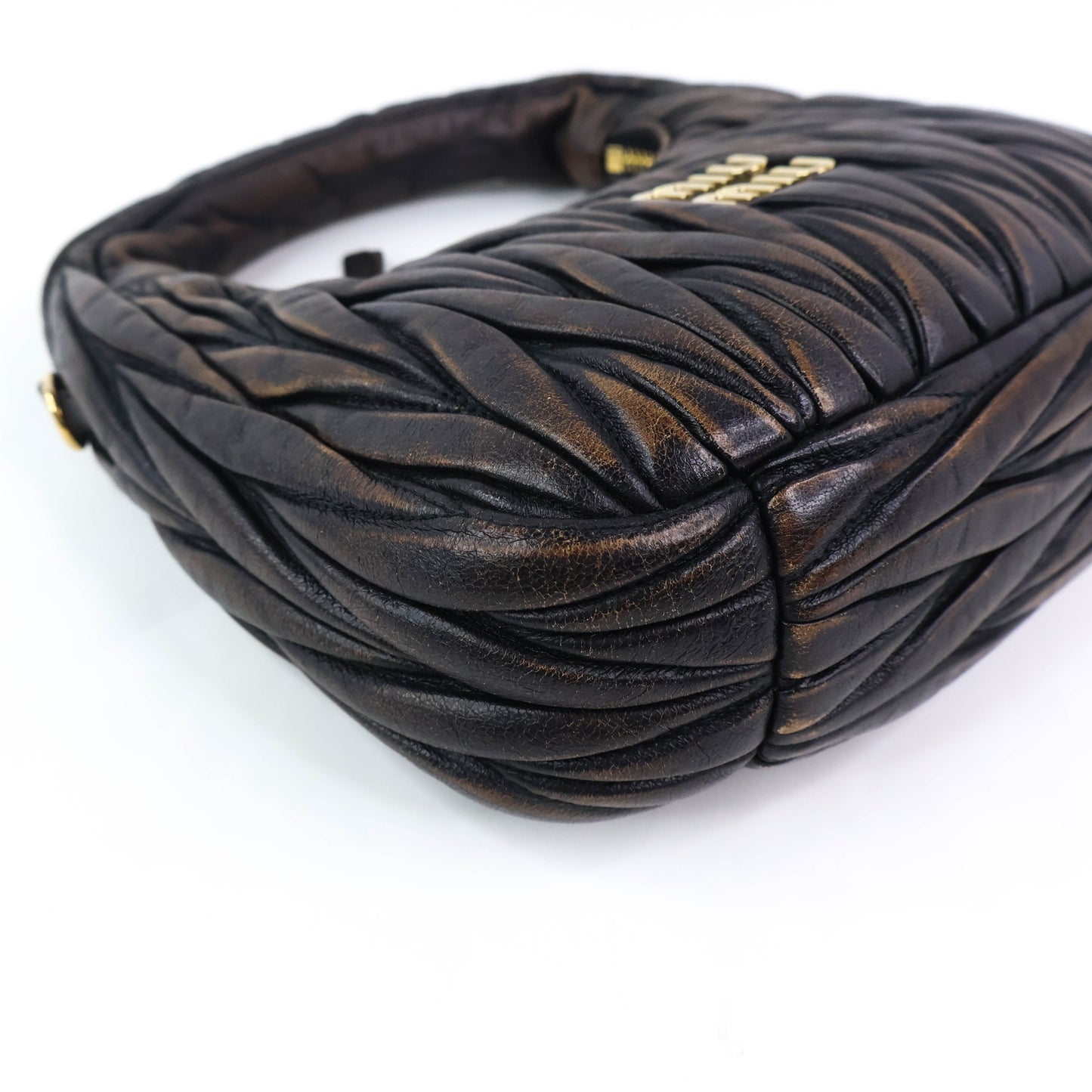 Miu Miu Wander Matelasse Coffee