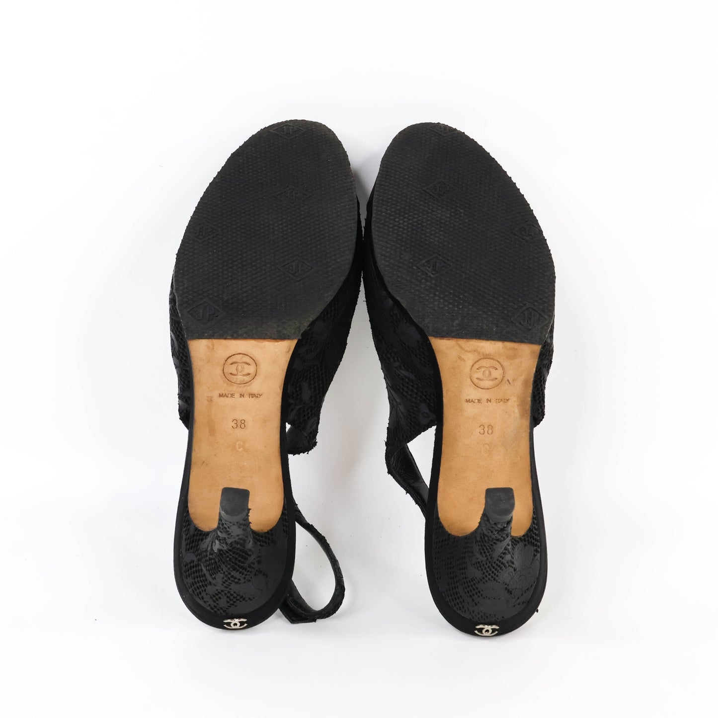 Chanel Sling Back Pumps Black size 38