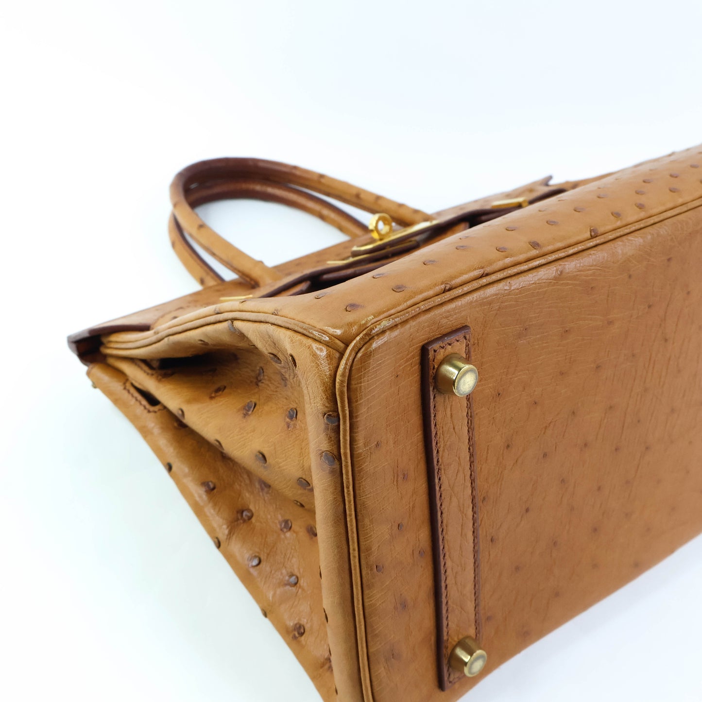 Hermes Birkin 30 Ostrich Cognac